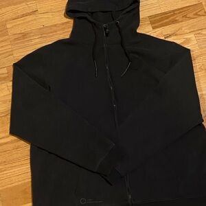 Cloak Black Full-Zip Hooded Sweater